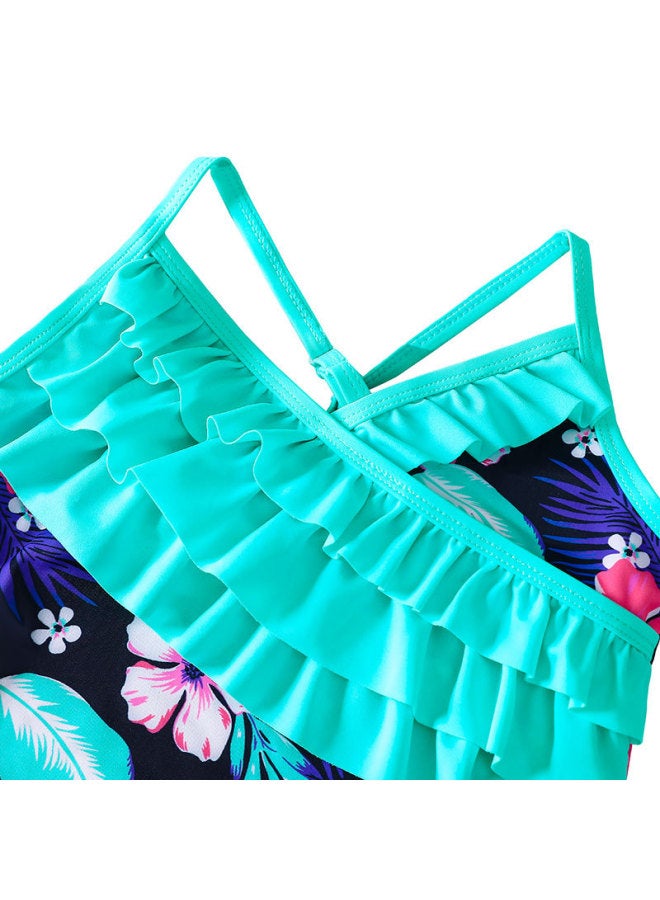 2023 Girls' Swimwear Girl's Ruffled Swimwear Quick-drying Children's Swimwear-Color:YY 201-3- - Image 4